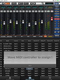 Assignment to MIDI controller